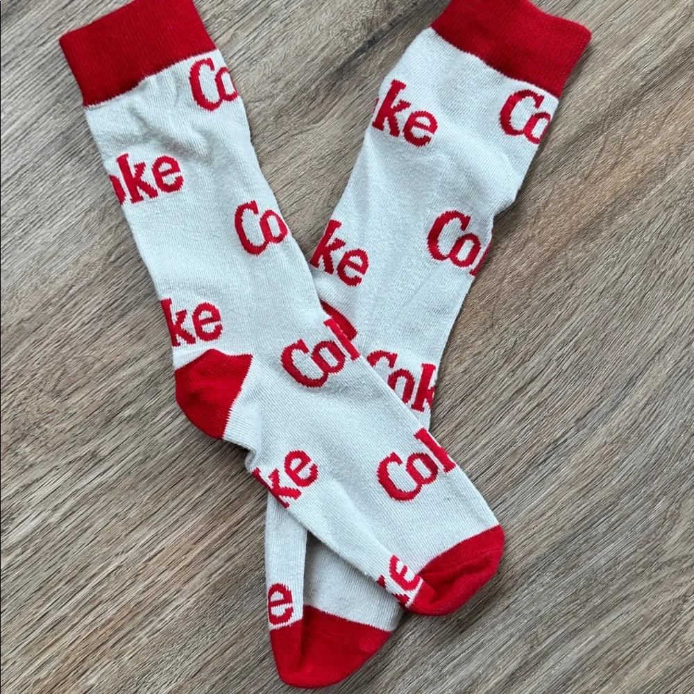 Men's Novelty Dress Socks Food Themed: Diet Coke, French Fries, Reese’s